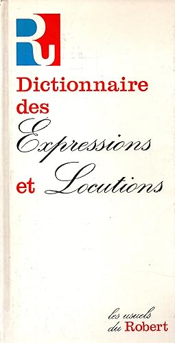 Bild des Verkufers fr Dictionnaire des Expressions et locutions zum Verkauf von JP Livres
