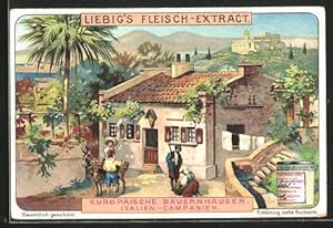 Bild des Verkufers fr Sammelbild Liebig, Europische Bauernhuser, Italien, Campanien zum Verkauf von Bartko-Reher