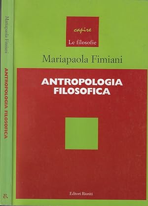 Bild des Verkufers fr Antropologia filosofica zum Verkauf von Biblioteca di Babele