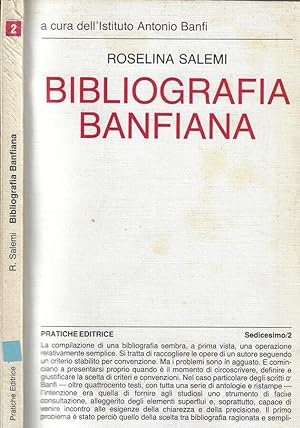 Bild des Verkufers fr Bibliografia banfiana zum Verkauf von Biblioteca di Babele
