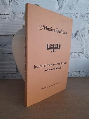 Música Judaica. Journal of the American Society for Jewish Music. Vol. IV., No. 1. 1981/82.