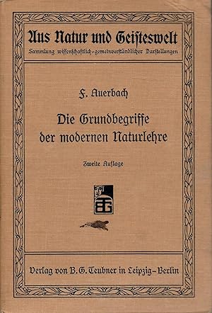 Seller image for Die Grundbegriffe der modernen Naturlehre; Mit 79 Figuren im Text - Aus Natur und Geisteswelt - Sammlung wissenschaftlich-gemeinverstndlicher Darstellungen - 40. Bndchen - 2. Auflage 1906 for sale by Walter Gottfried