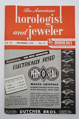 THE AMERICAN HOROLOGIST AND JEWELER, DECEMBER 1949