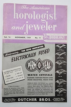 THE AMERICAN HOROLOGIST AND JEWELER, NOVEMBER 1949