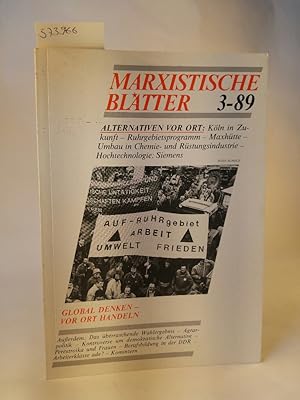 Imagen del vendedor de Marxistische Bltter 3-89 27. Jahrgang, Mrz 1989 a la venta por ANTIQUARIAT Franke BRUDDENBOOKS