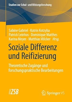 Immagine del venditore per Soziale Differenz und Reifizierung venduto da BuchWeltWeit Ludwig Meier e.K.