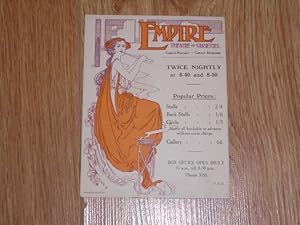 Seller image for Promotional Card for Productions Week Commencing Feb 11th, 1935 for sale by Dublin Bookbrowsers