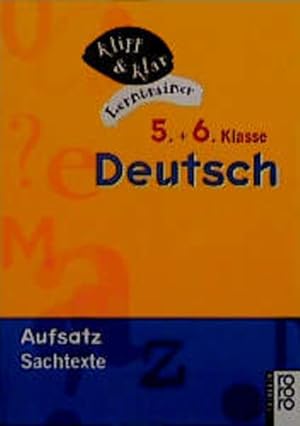 Immagine del venditore per Deutsch, 5. und 6. Klasse, Aufsatz, Sachtexte venduto da Antiquariat Armebooks