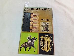 Seller image for Extremadura. Tierra de conquistadores. Espaa. Folleto desplegable. for sale by Librera "Franz Kafka" Mxico.