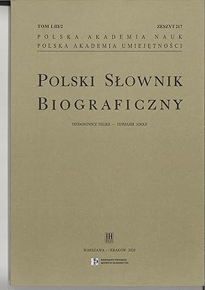 Polski slownik biograficzny. Vol 54/4