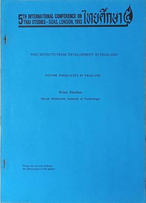 Imagen del vendedor de Income Inequality in Thailand a la venta por SEATE BOOKS