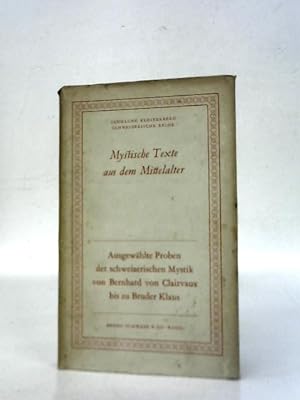 Imagen del vendedor de Mystische Texte aus dem Mittelalter a la venta por World of Rare Books