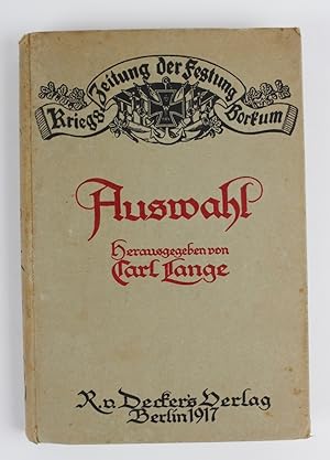 Kriegszeitung der Festung Borkum. Auswahl aus zwei Jahrgängen