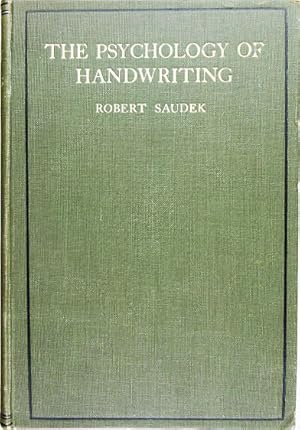 Bild des Verkufers fr The Psychology of Handwriting. Complete with Supplement. zum Verkauf von Entelechy Books