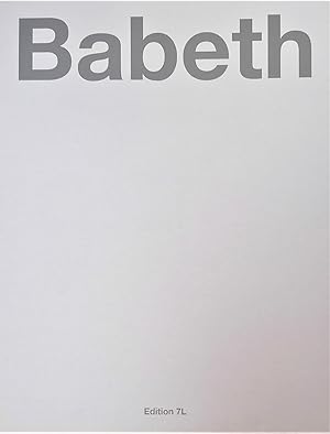 Imagen del vendedor de Babeth a la venta por Studio Bibliografico Marini