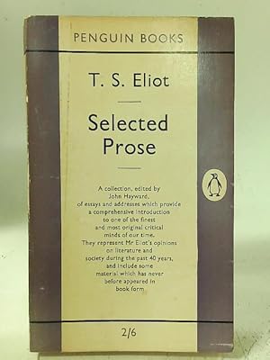 Seller image for Selected Prose for sale by World of Rare Books