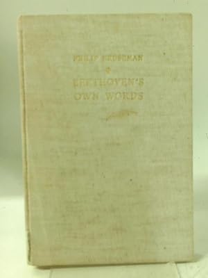 Seller image for Beethoven's Own Words for sale by World of Rare Books
