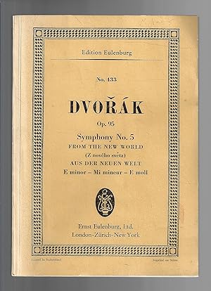 Bild des Verkufers fr Symphony No 5 : E minor, "FROM THE NEW WORLD'' for Orchestra zum Verkauf von Bouquinerie Le Fouineur
