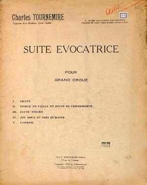 Bild des Verkufers fr Suite evocatrice pour grand orgue zum Verkauf von Paul van Kuik Antiquarian Music