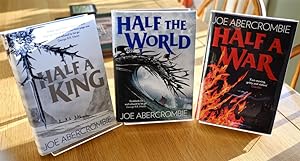 Imagen del vendedor de Shattered Sea Trilogy: Half a King (Signed Lined and Dated), Half the World (Signed), Half a War (Signed Lined and Dated. New fine 1st Print UK Hardcovers a la venta por UKBookworm