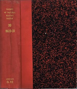 Proceedings of the Boston Society of Natural History Volume 39 - 1928-1931