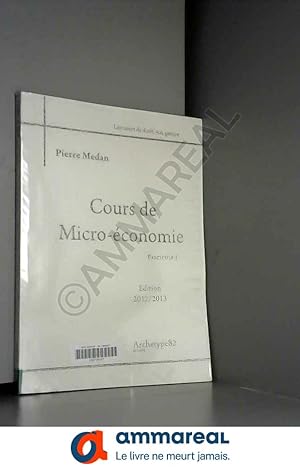 Seller image for Cours de micro-conomie : 3 volumes for sale by Ammareal