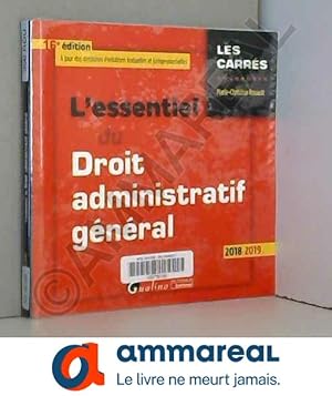 Imagen del vendedor de L'essentiel du droit administratif gnral a la venta por Ammareal
