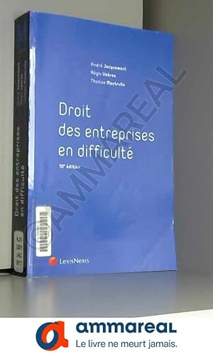 Imagen del vendedor de Droit des entreprises en difficult a la venta por Ammareal