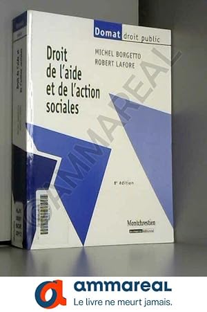 Seller image for Droit de l'aide et de l'action sociales, 8me dition for sale by Ammareal