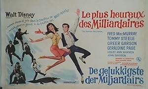 "LE PLUS HEUREUX DES MILLIARDAIRES (HAPPIEST MILLIONAIRE)" Réalisé par Norman TOKAR en 1967 avec ...