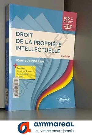 Imagen del vendedor de Droit de la Proprit Intellectuelle a la venta por Ammareal