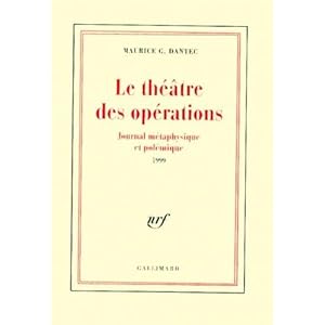 Seller image for Le thtre des oprations - journal mtaphysique et polmique (1999) for sale by Les Kiosques