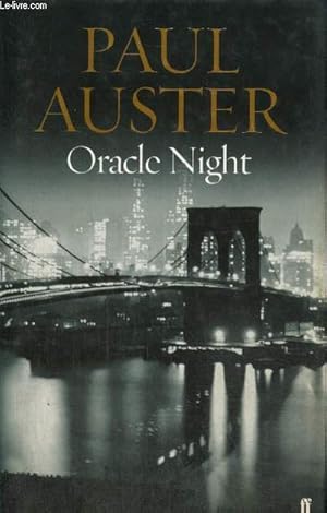 Imagen del vendedor de Oracle Night a la venta por Le-Livre