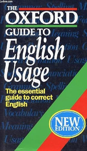 Imagen del vendedor de The oxford guide to english usage - Second Edition. a la venta por Le-Livre