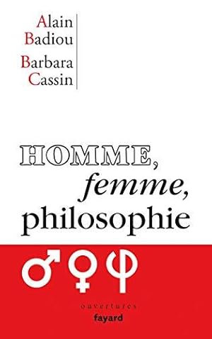 Imagen del vendedor de Homme, femme, philosophie a la venta por WeBuyBooks