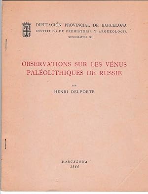 Observations sur les Vénus paléolithiques de Russie