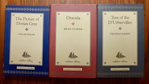 Bild des Verkufers fr 3 Volumes Collector s Library Complete & Unabridged: 1. Oscar Wilde, The Picture of Dorian Gray/ 2. Bram Stoker, Dracula/ 3. Thomas Hardy, Tess of the D Urbervilles//. zum Verkauf von Der-Philo-soph