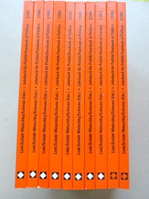 Bild des Verkufers fr Konvolut 10 Bnde: Jahrbuch fr Politik / Yearbook of Politics: 1 + 2/ 1991 ; 1 + 2/ 1992 ; 1 + 2/ 1993 ; 1 + 2 / 1994 ; 1 + 2 / 1995// (1.-5. Jahrgang). zum Verkauf von Der-Philo-soph