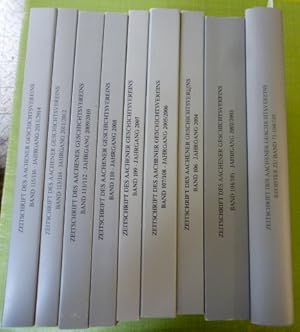 Immagine del venditore per Konvolut 9 Bcher Zeitschrift des Aachener Geschichtsvereins : Band 104-105 Karl der Groe./ Band 106 Zum 25jhrigen Bestehen des Vereins/ Band 107-108/ Band 109/ Band 110/ Band 111-112/ Band 113-114// Band 115-116/ Register zu Band 71-104/105///. venduto da Der-Philo-soph