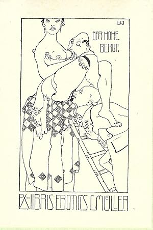 Bild des Verkufers fr Ex libris eroticis C. Mller. Klische. zum Verkauf von Versandantiquariat Alraune