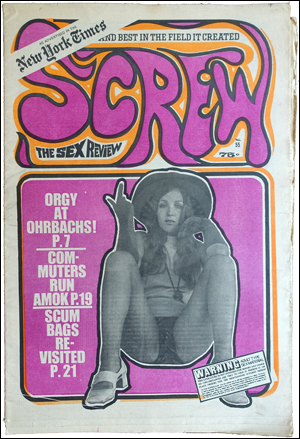 Imagen del vendedor de Screw : The Sex Review, No. 55 (March 22, 1970) a la venta por Specific Object / David Platzker
