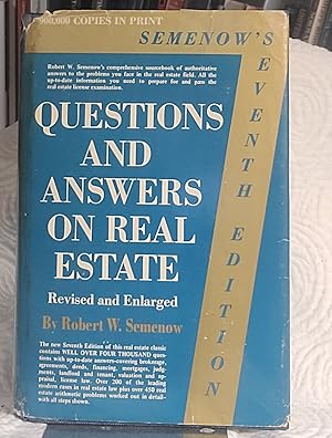 Image du vendeur pour Questions and answers on real estate mis en vente par the good news resource