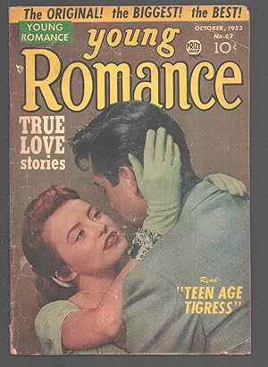 Young Romance #62 1953-Prize-'Mystery Blonde On Lover's Lane' by Jack Kirby-'Teenage Wildcat'-VG