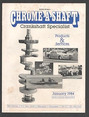 Chrome-A-Shaft Crankshaft Catalog 1984-Race car products-Rods-cranks and more-VG