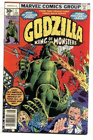 GODZILLA #1 MARVEL 1ST ISSUE-SCI-FI-KING OF THE MONSTERS 1977