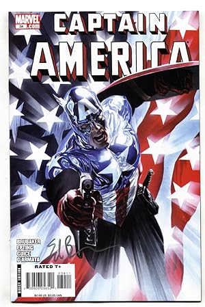 Captain America #34 1st Bucky as Captain America 2008 -Signed!