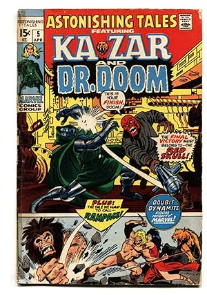 Astonishing Tales #5 1971-Red Skull vs Dr Doom G