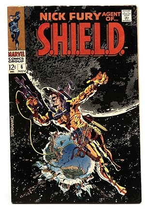 NICK FURY AGENT OF SHIELD #6 1968-STERANKO SPACE COVER VF