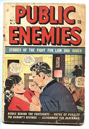PUBLIC ENEMIES #9-VIOLENCE/ASSAULT/MURDER-1949 G