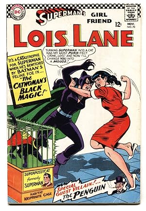SUPERMAN'S GIRLFRIEND LOIS LANE #70 comic book 1st Silver-Age Catwoman vg